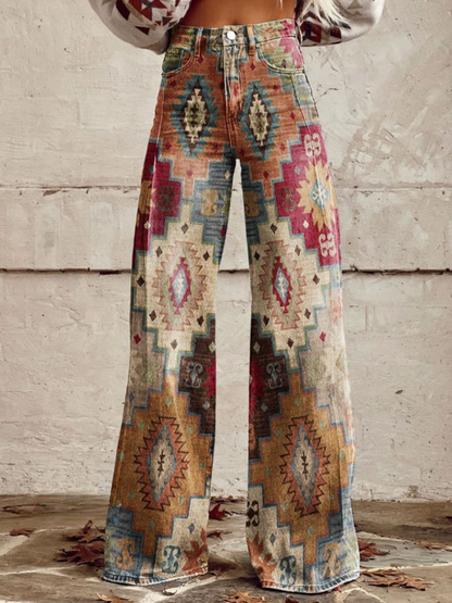 Embrace Your Style with ALDINA Vintage Boho Baggy Pants