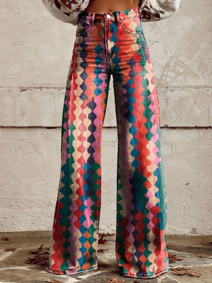 NADINA | Chic & Breezy Wide-Leg Bohemian Pants