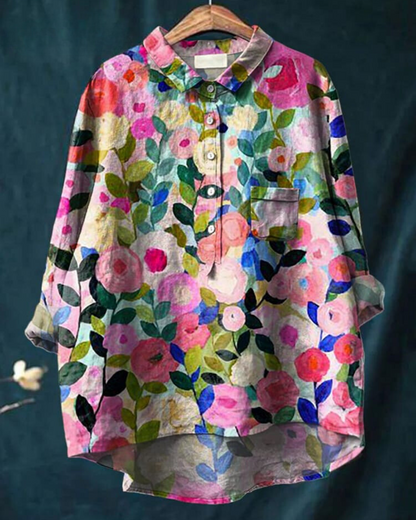 Lila™ Floral Elegance Blouse