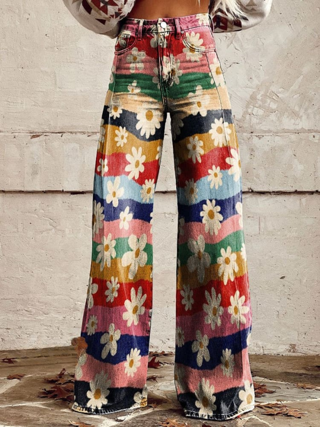 VINICIA | Retro Floral Pants for a Timeless Style