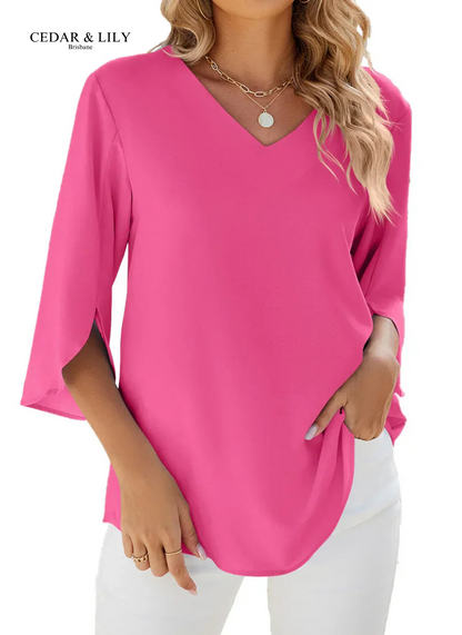 Taylor™ | Effortlessly Chic V-Neck Blouse