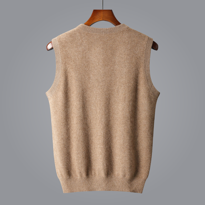 Luxurious Cashmere V-Neck Vest by AVANI