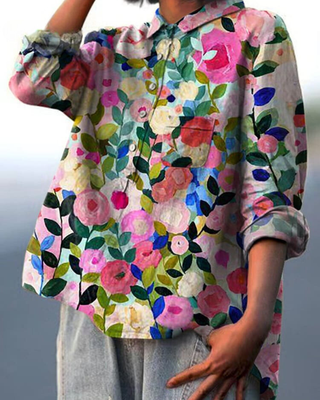 Lila™ Floral Elegance Blouse