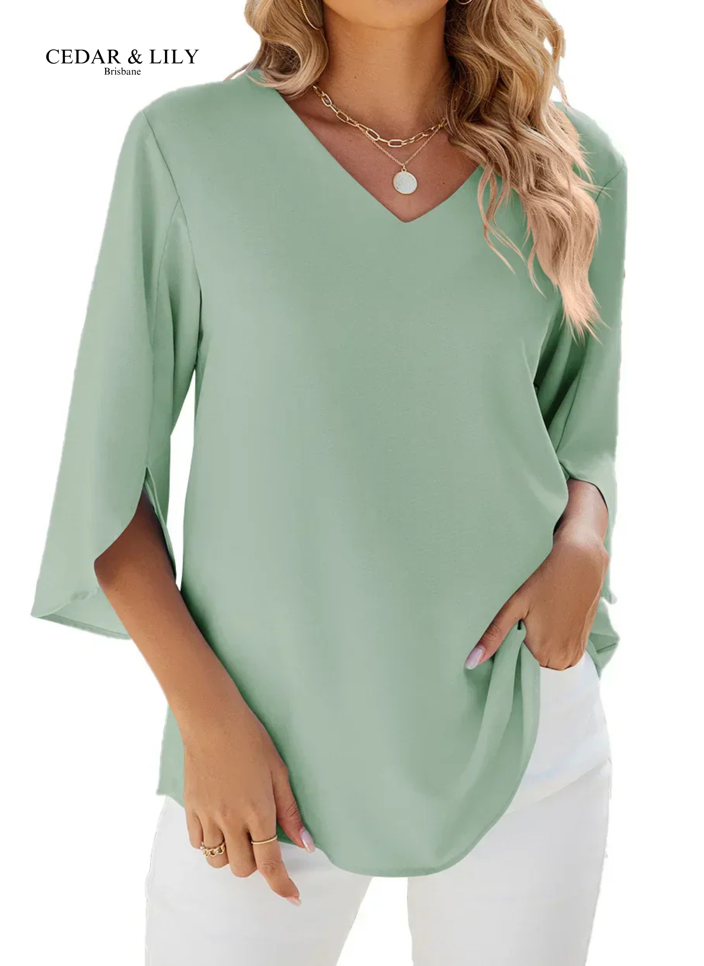 Taylor™ | Effortlessly Chic V-Neck Blouse