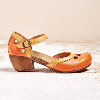 Amalia™ | Comfortable Orthopedic Sandals with Stylish Low Heel