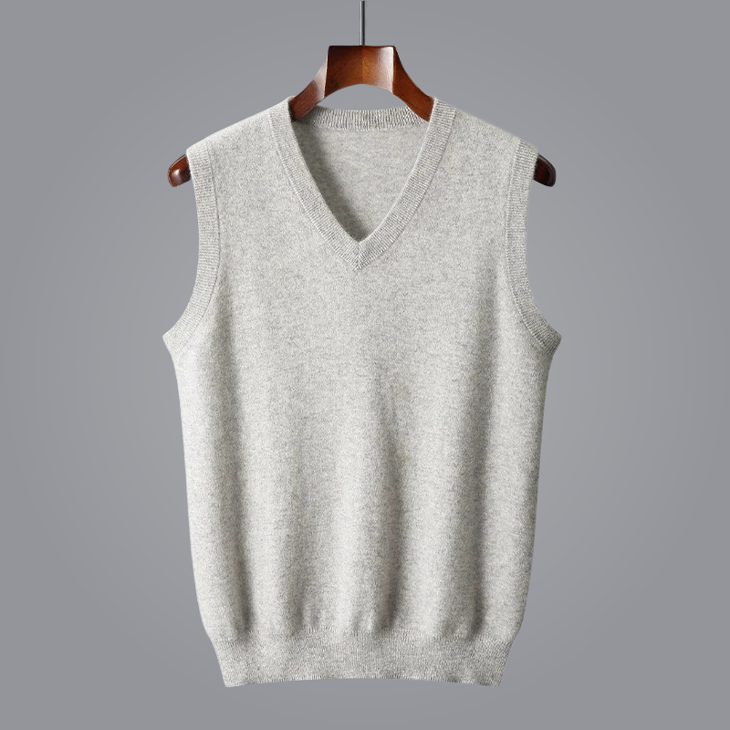 Luxurious Cashmere V-Neck Vest by AVANI