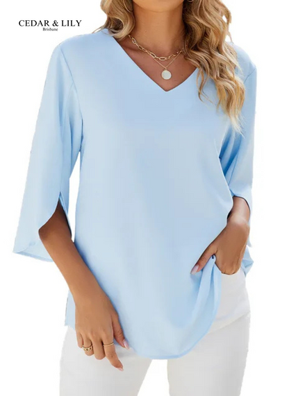 Taylor™ | Effortlessly Chic V-Neck Blouse