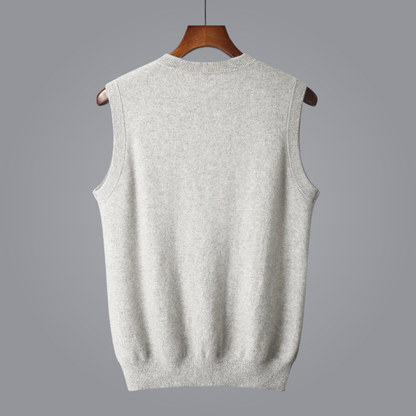 Luxurious Cashmere V-Neck Vest by AVANI