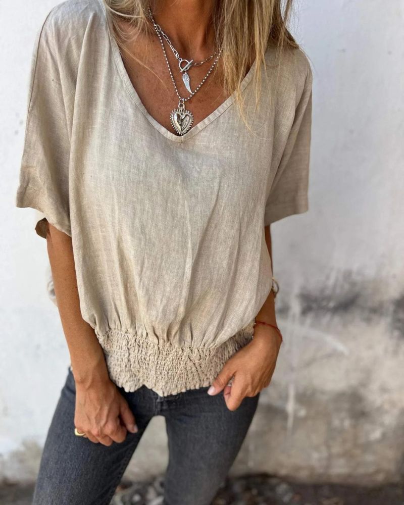 Madison | Chic V-Neck Tee for Effortless Style