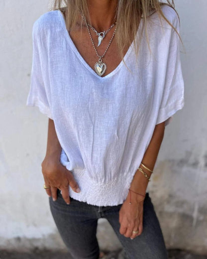 Madison | Chic V-Neck Tee for Effortless Style