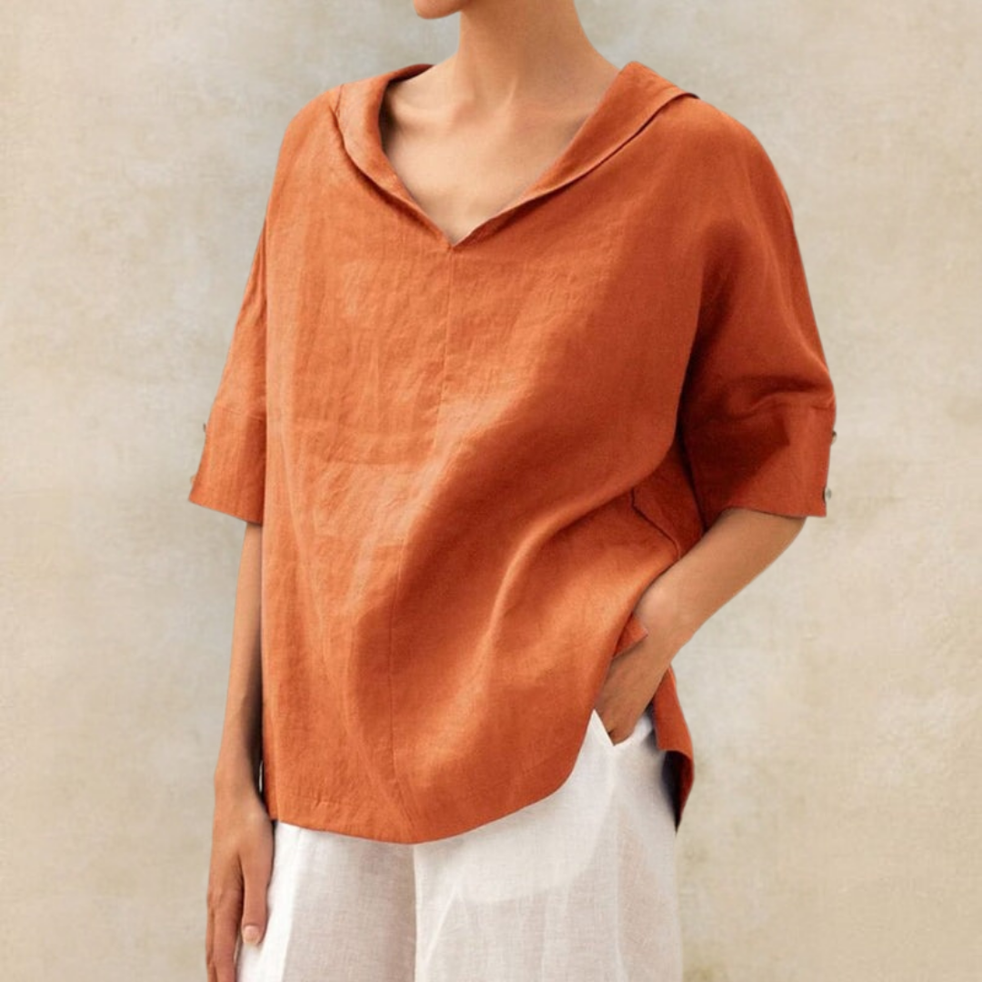 Chic Ashlyn - Fashion-Forward Oversized Collar Shirt