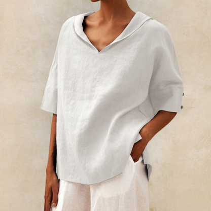 Chic Ashlyn - Fashion-Forward Oversized Collar Shirt