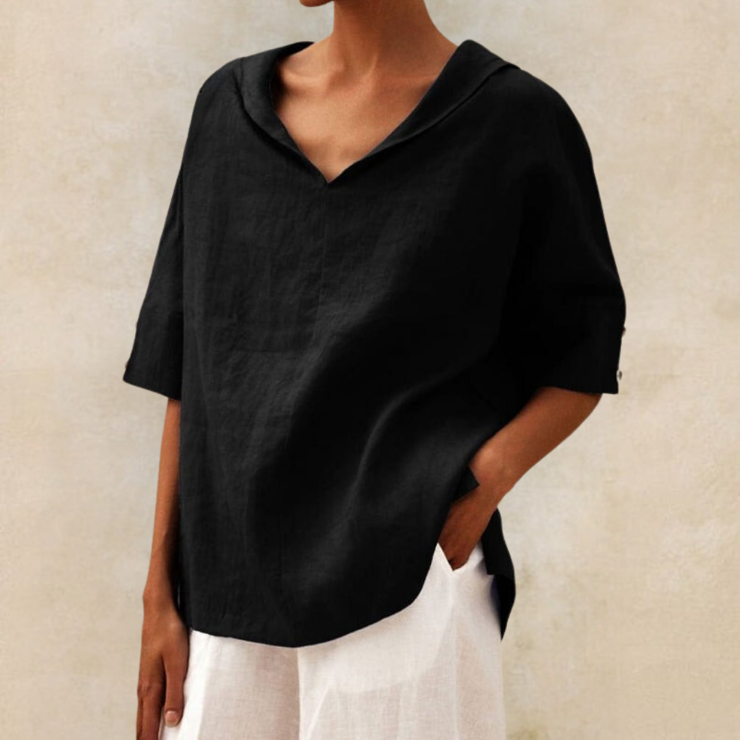 Chic Ashlyn - Fashion-Forward Oversized Collar Shirt