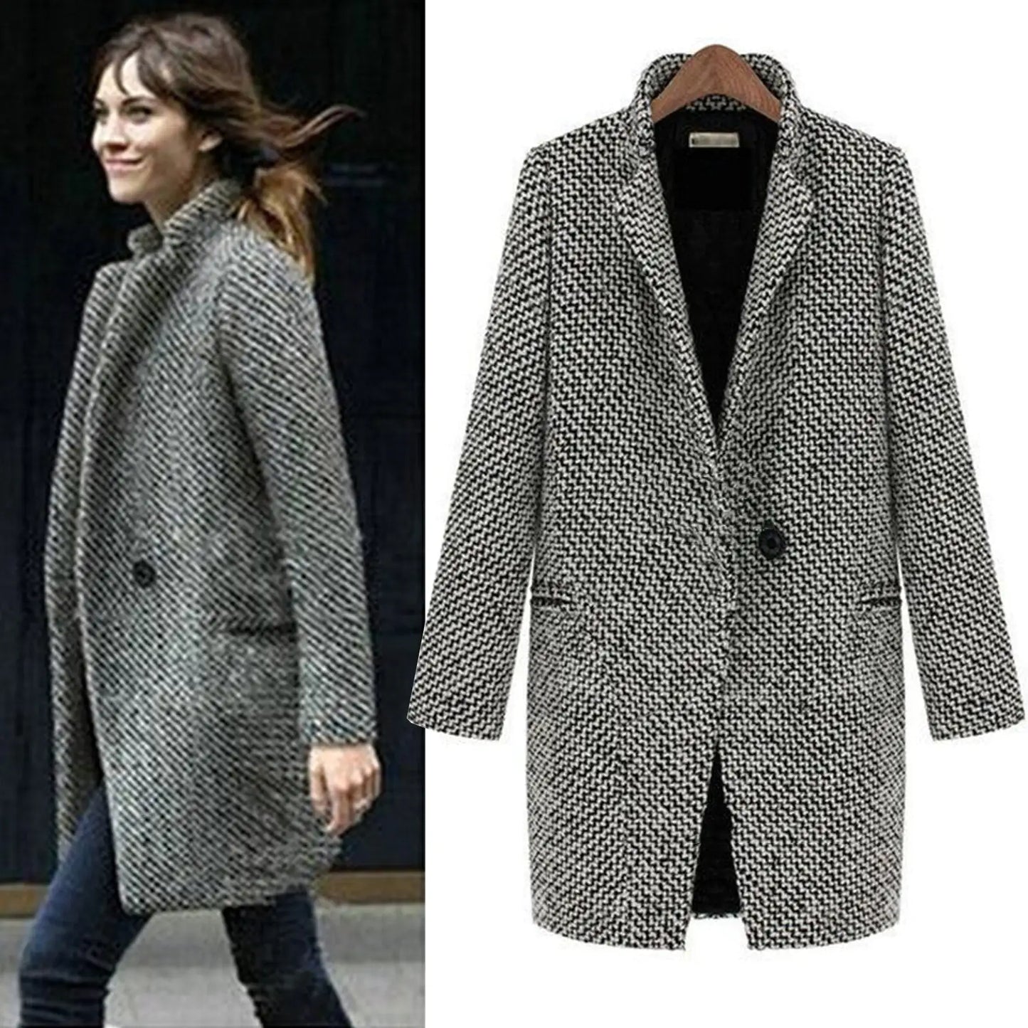 Laurence™ - Long Midi Coat in Wool