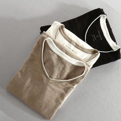 Elegant Nightfall V-Neck Tee