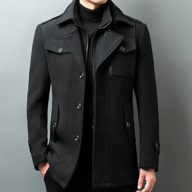 Stylish LUCIANO™ Long Coat for Trendsetters