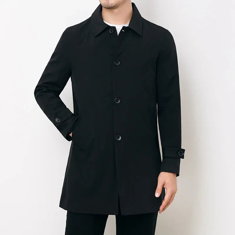 Sleek Monolith Overcoat