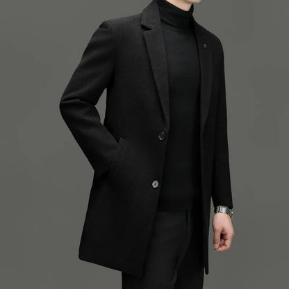 Luxurious SILVIO™ Wool Overcoat for Effortless Elegance