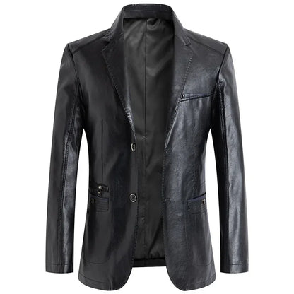 Luxurious Richy Leather Blazer for a Stylish Edge