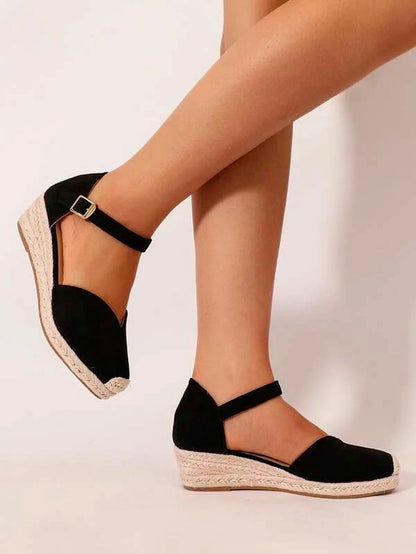 Lisa | Stylish Closed-Toe Wedge Sandals for Ultimate Comfort and Support