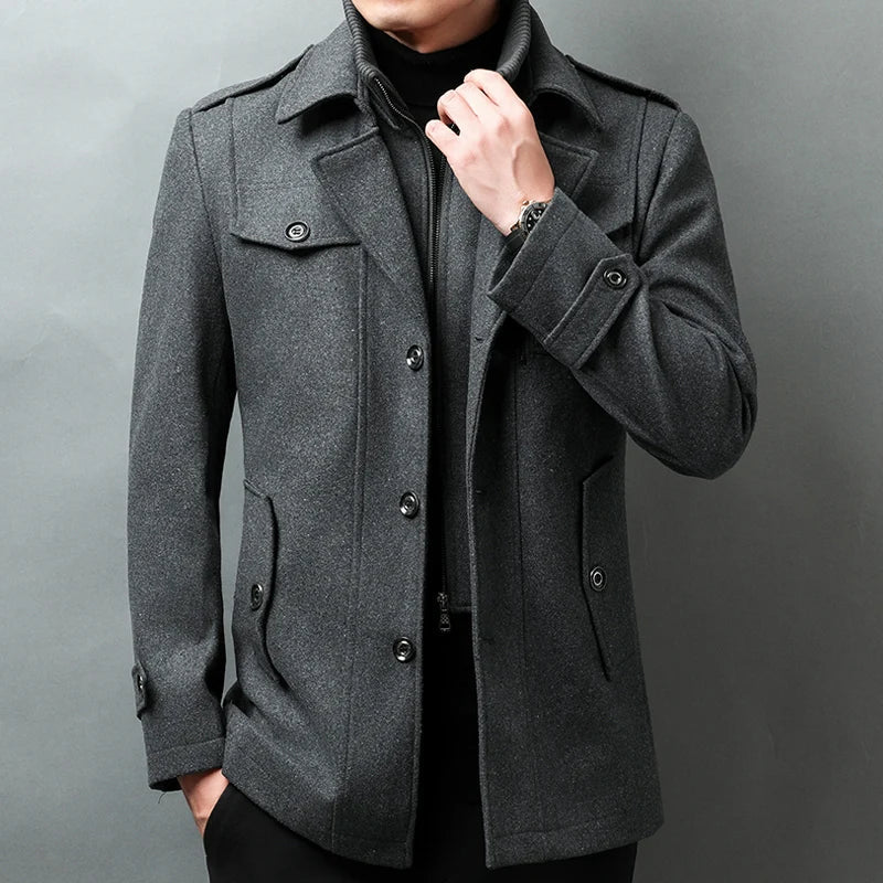 Stylish LUCIANO™ Long Coat for Trendsetters