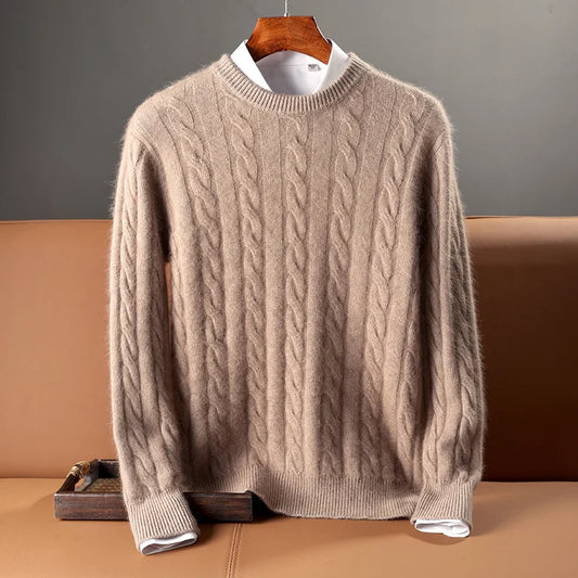 Chic Roberto Knit Cable Sweater