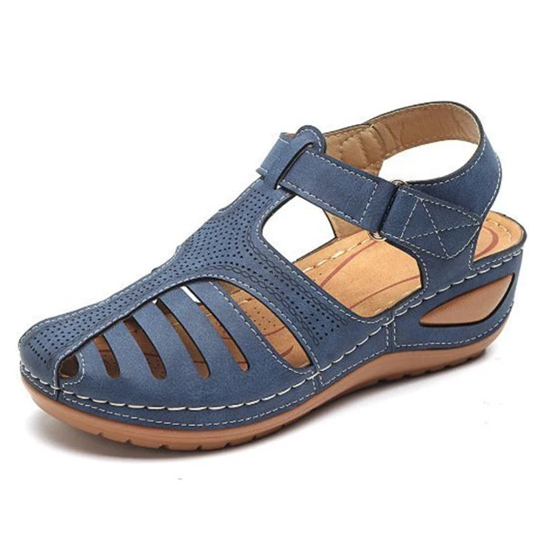 Vanessa™ Vintage-Inspired Orthopedic PU Leather Sandals for Ultimate Comfort