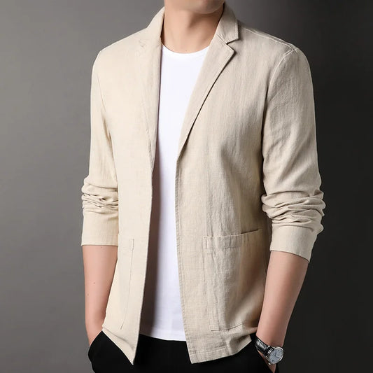 Chic VOCO Linen Blazer for Effortless Elegance