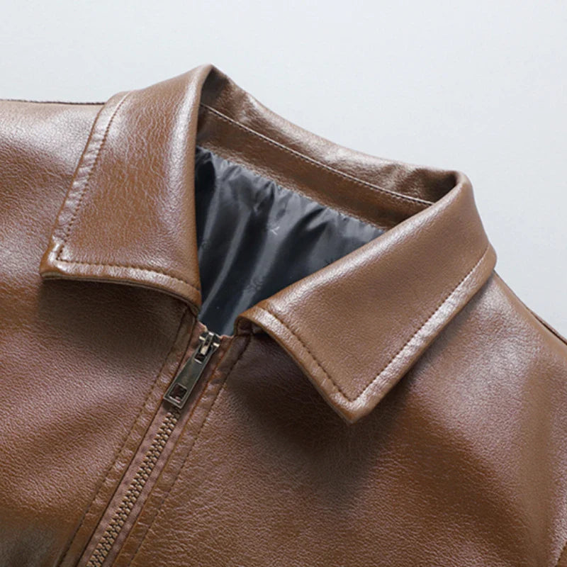 Sleek and Stylish RICO Genuine Leather Jacket