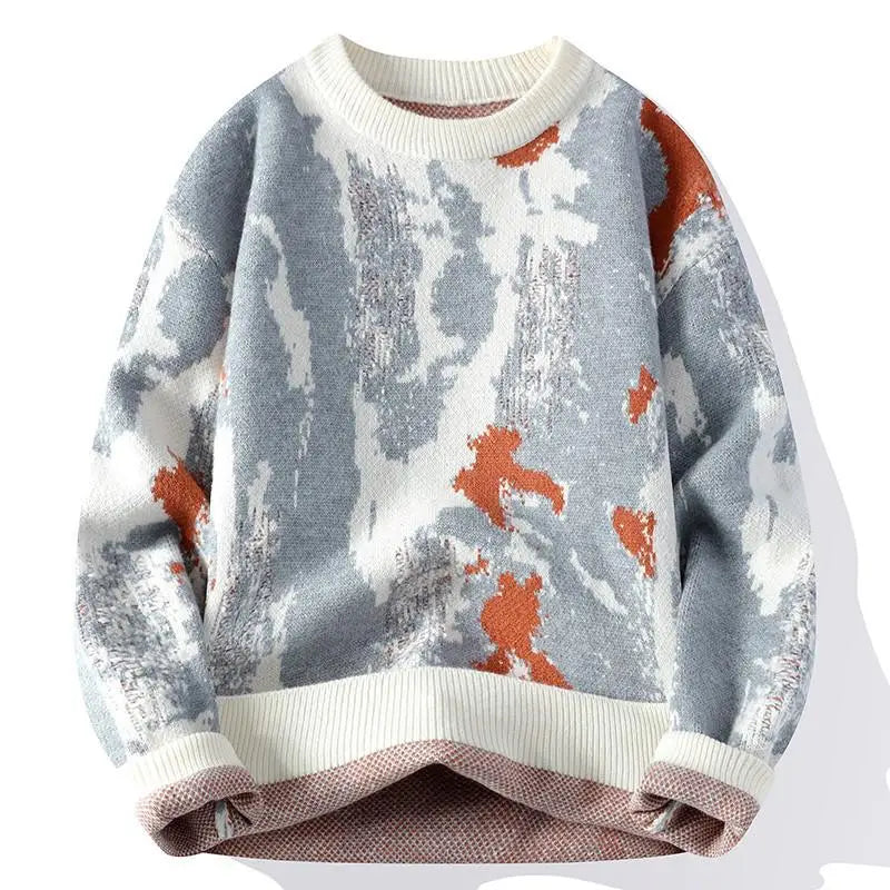 Vibrant Splash Knit Sweater