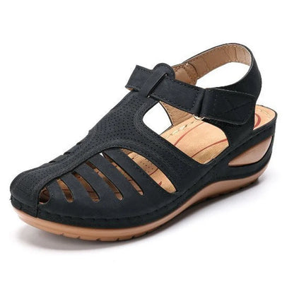 Vanessa™ Vintage-Inspired Orthopedic PU Leather Sandals for Ultimate Comfort