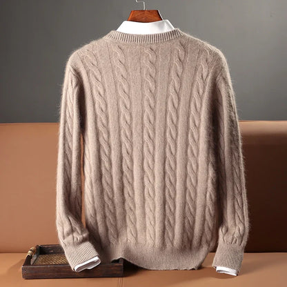 Chic Roberto Knit Cable Sweater