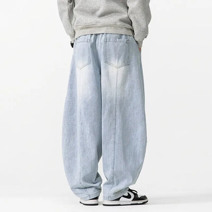 Chic Oversized Denim Trousers by MEEK