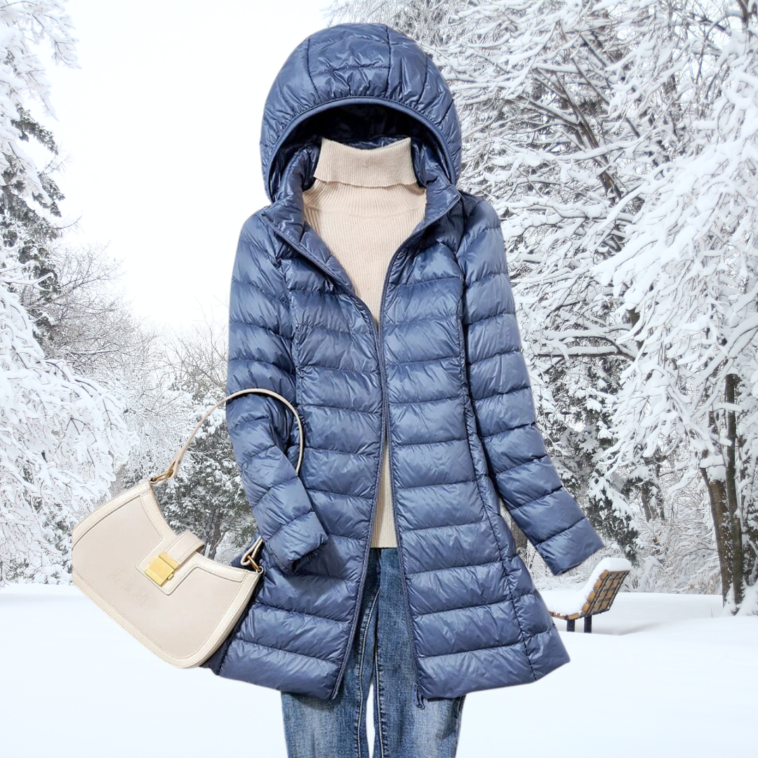 Nathalie™ Cotton Parka Coat with Elegant Hood