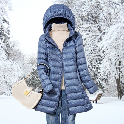 Nathalie™ Cotton Parka Coat with Elegant Hood