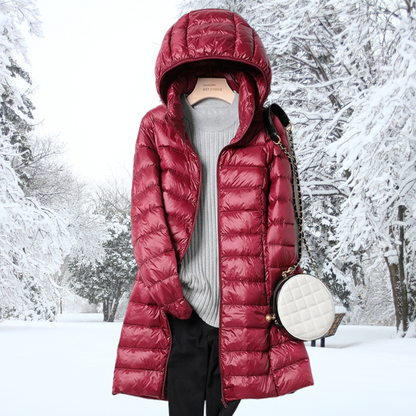 Nathalie™ Cotton Parka Coat with Elegant Hood