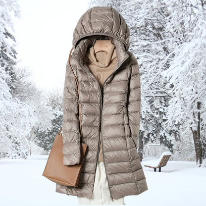 Nathalie™ Cotton Parka Coat with Elegant Hood