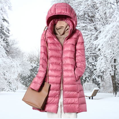 Nathalie™ Cotton Parka Coat with Elegant Hood