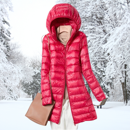 Nathalie™ Cotton Parka Coat with Elegant Hood