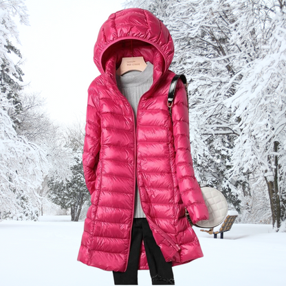 Nathalie™ Cotton Parka Coat with Elegant Hood