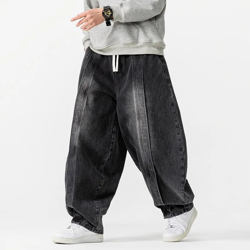 Chic Oversized Denim Trousers by MEEK