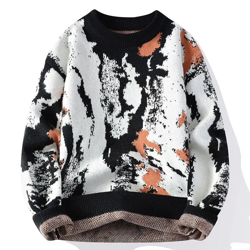 Vibrant Splash Knit Sweater