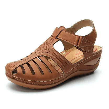 Vanessa™ Vintage-Inspired Orthopedic PU Leather Sandals for Ultimate Comfort