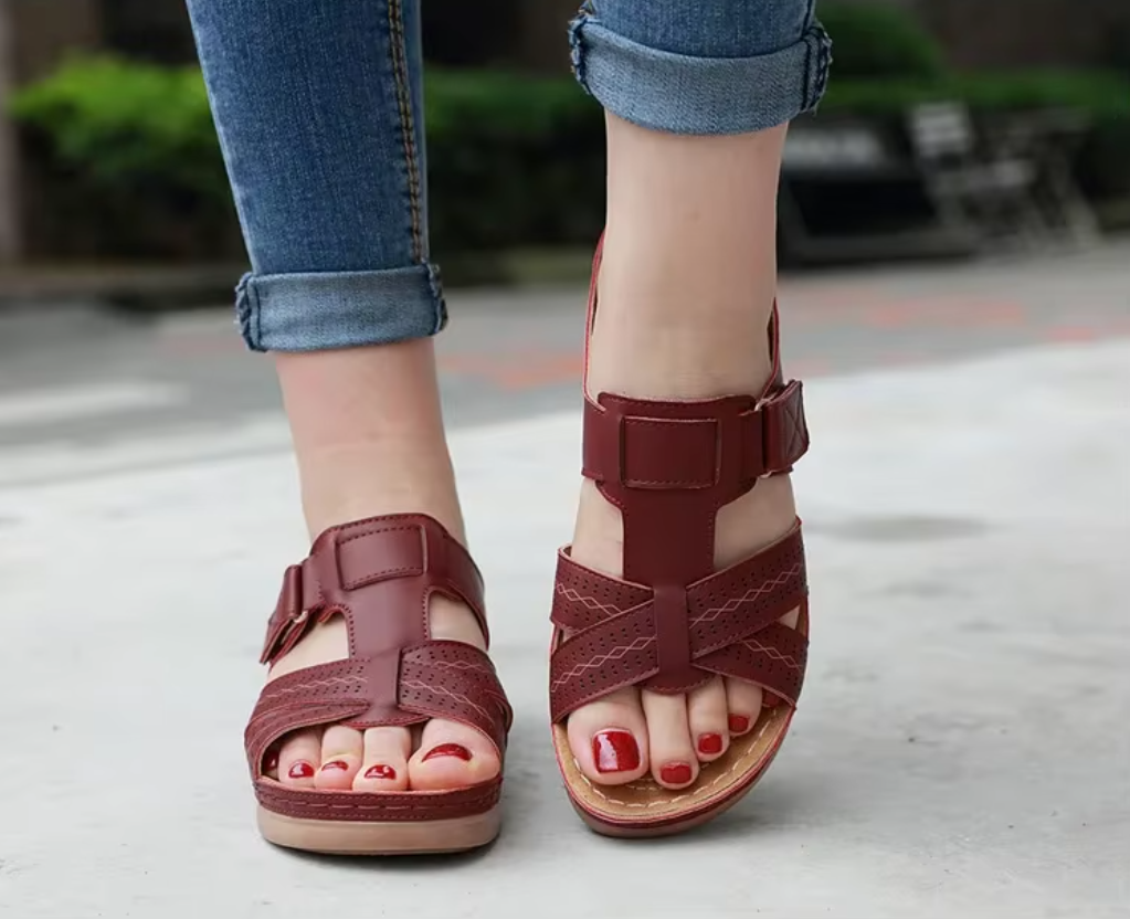 Elevate Your Comfort with Sarai™ | Supportive Arch Walking Sandals