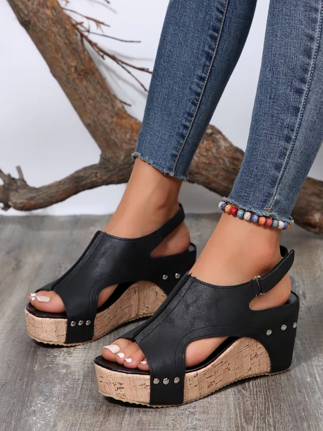 Thalia™ | Chic and Trendy Wedge Sandals