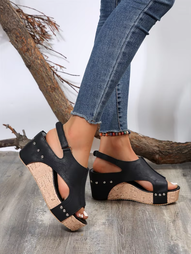 Thalia™ | Chic and Trendy Wedge Sandals