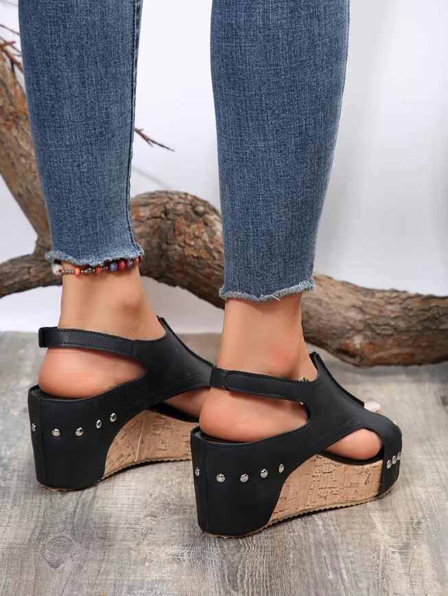 Thalia™ | Chic and Trendy Wedge Sandals