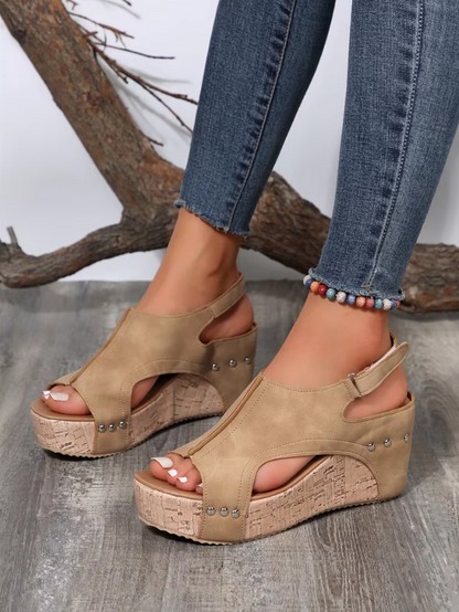 Thalia™ | Chic and Trendy Wedge Sandals