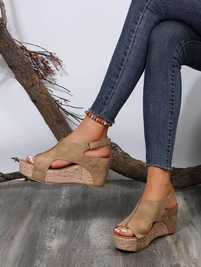 Thalia™ | Chic and Trendy Wedge Sandals