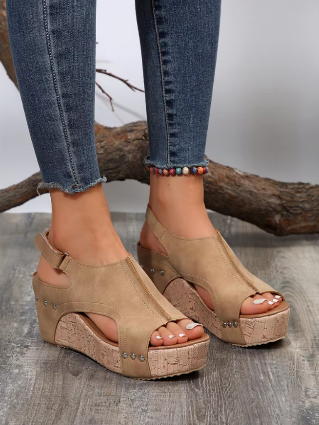 Thalia™ | Chic and Trendy Wedge Sandals